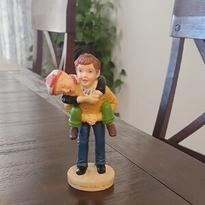 Father and Son Figurine - Multicolor